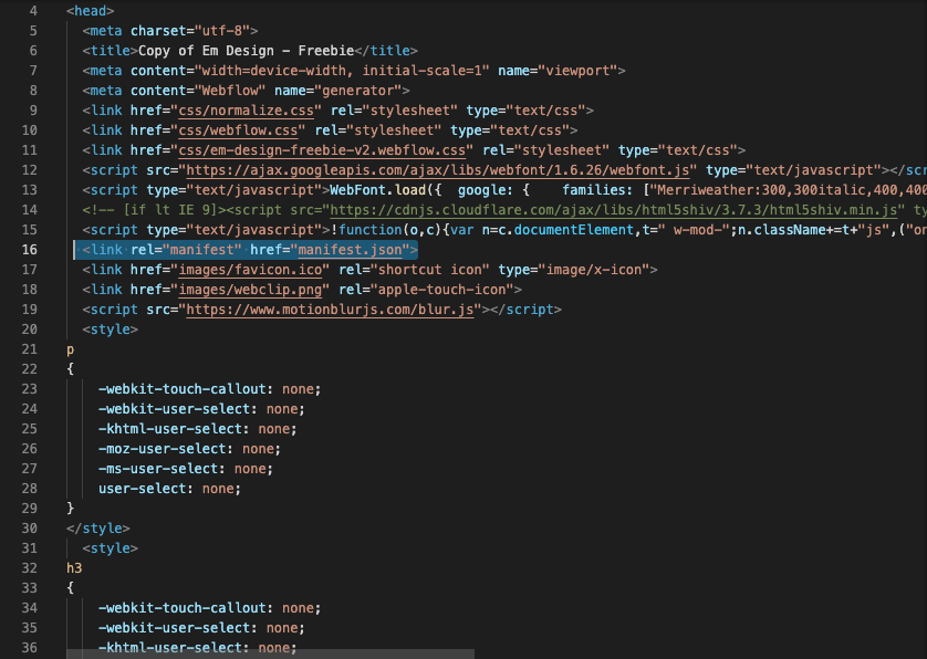 This image shows where to put the code
