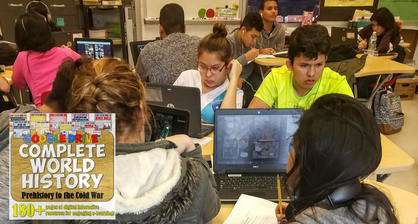 World History Complete Google Drive Interactive Notebook Bundle by Students of History Medium