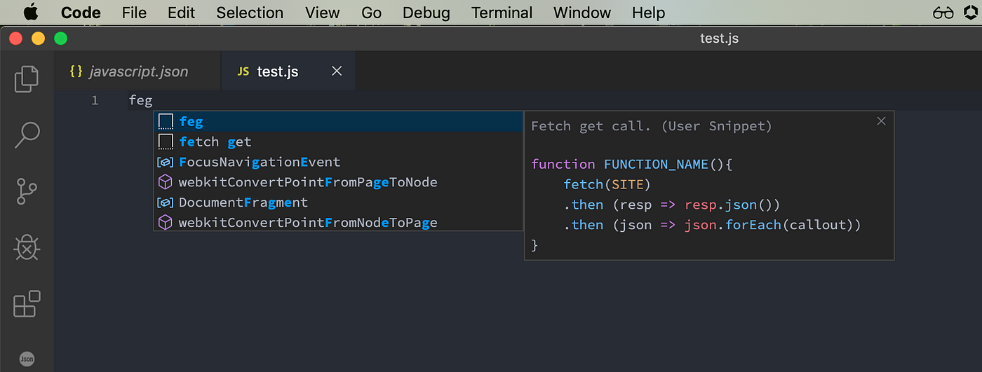 Creating Custom Snippets for VS Code | by Danny Lee | Medium