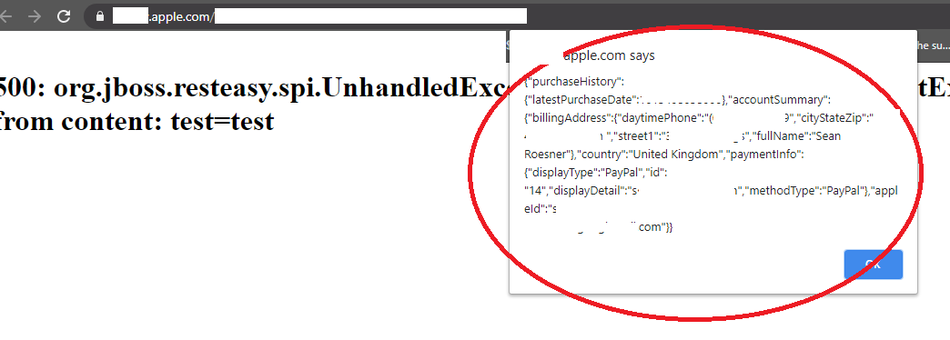 Finding XSS on .apple.com and building a proof of concept to leak your PII information
