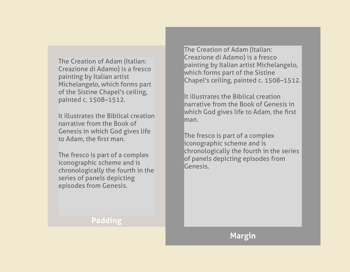 Margin & padding: the creation of negative space | by Julian Poplawski | UX  Collective