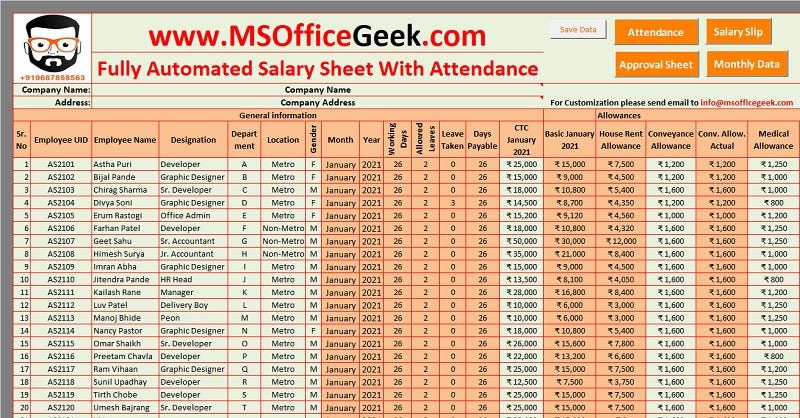 Salary Slip Format In Excel India Movessingl Salary Slip Format In Excel India Movessingl