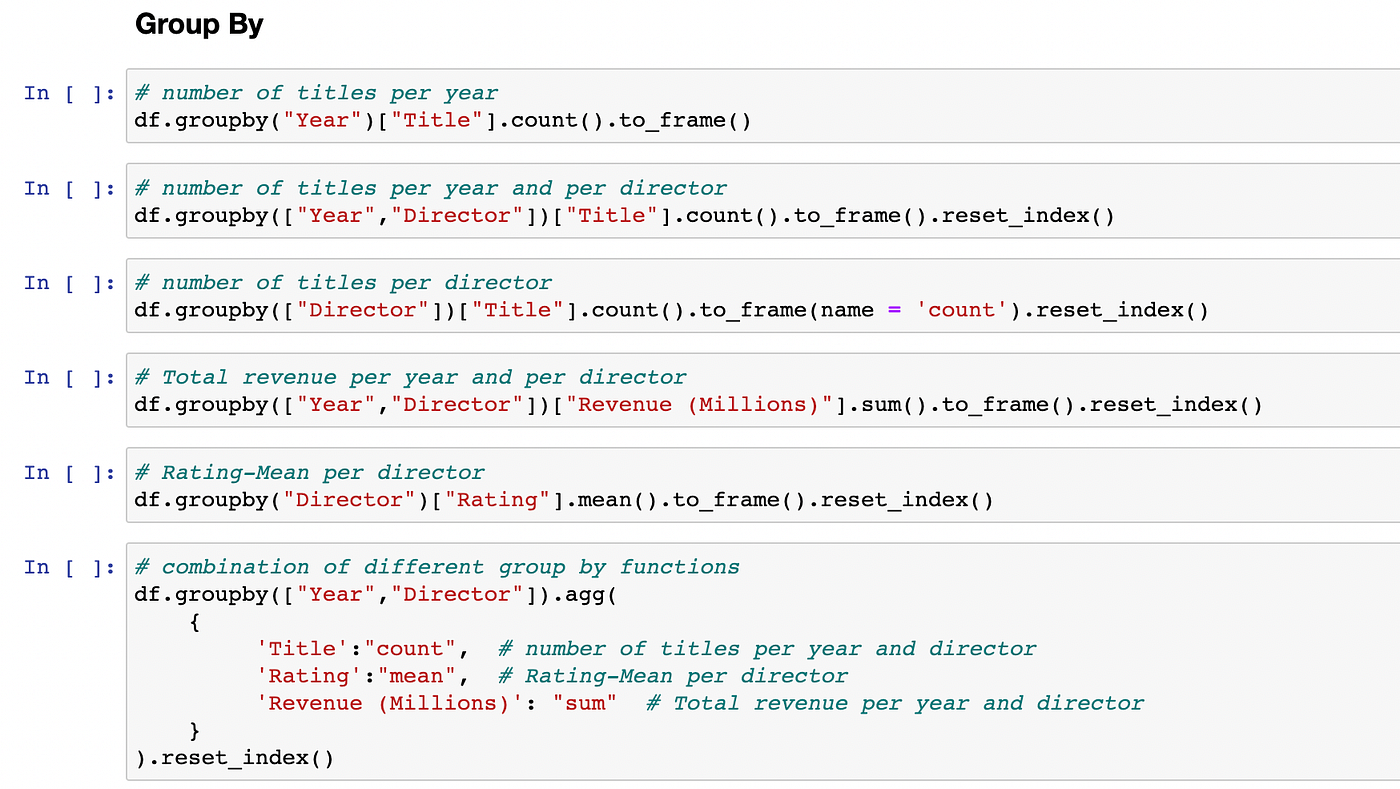 A Data Engineer’s Cheat Sheet on Pandas and Jupyter-Notebooks | by ...