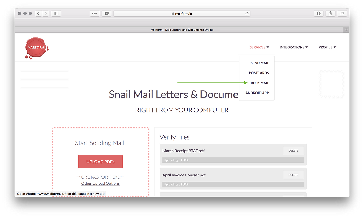 send pdf snail mail online send pdf snail mail online