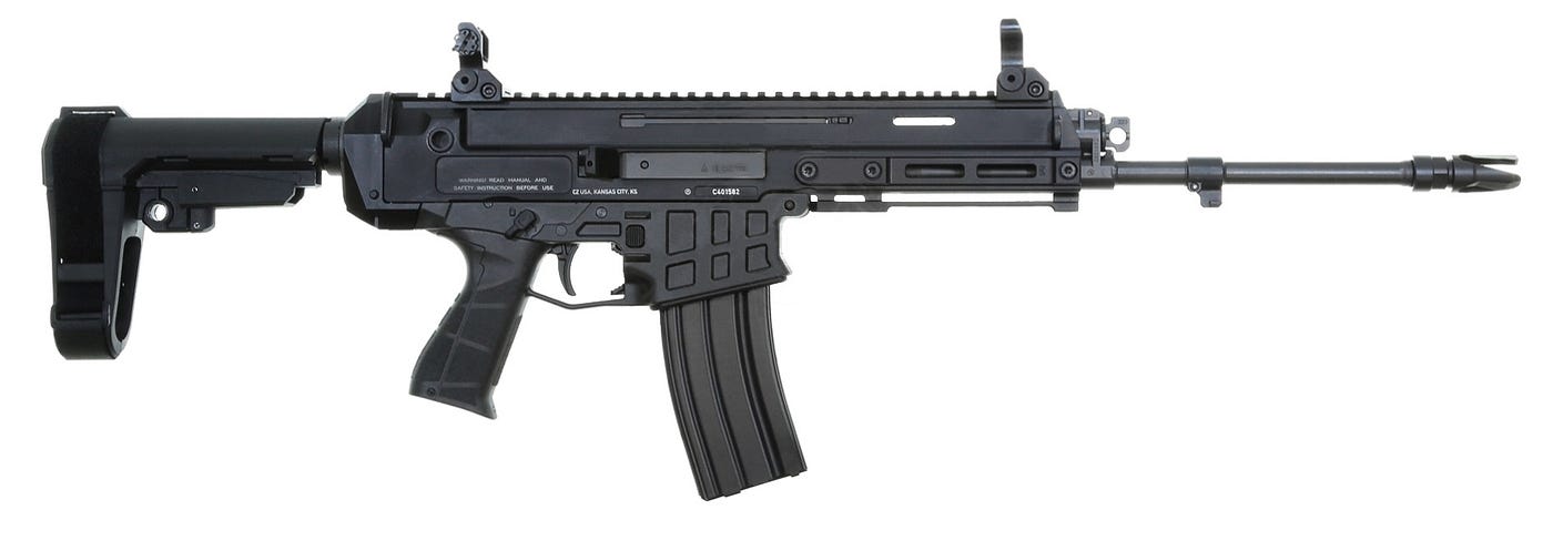 CZ Bren 2 pistol with brace