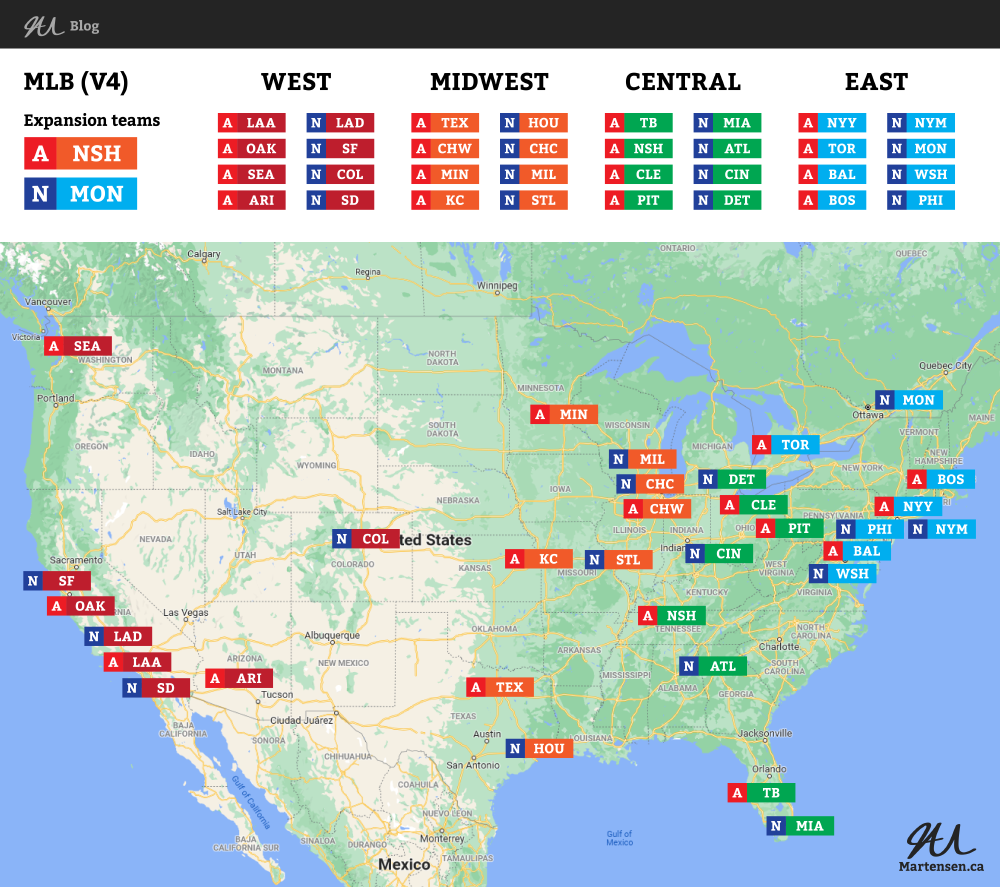 The best MLB expansion and realignment options by James Martensen