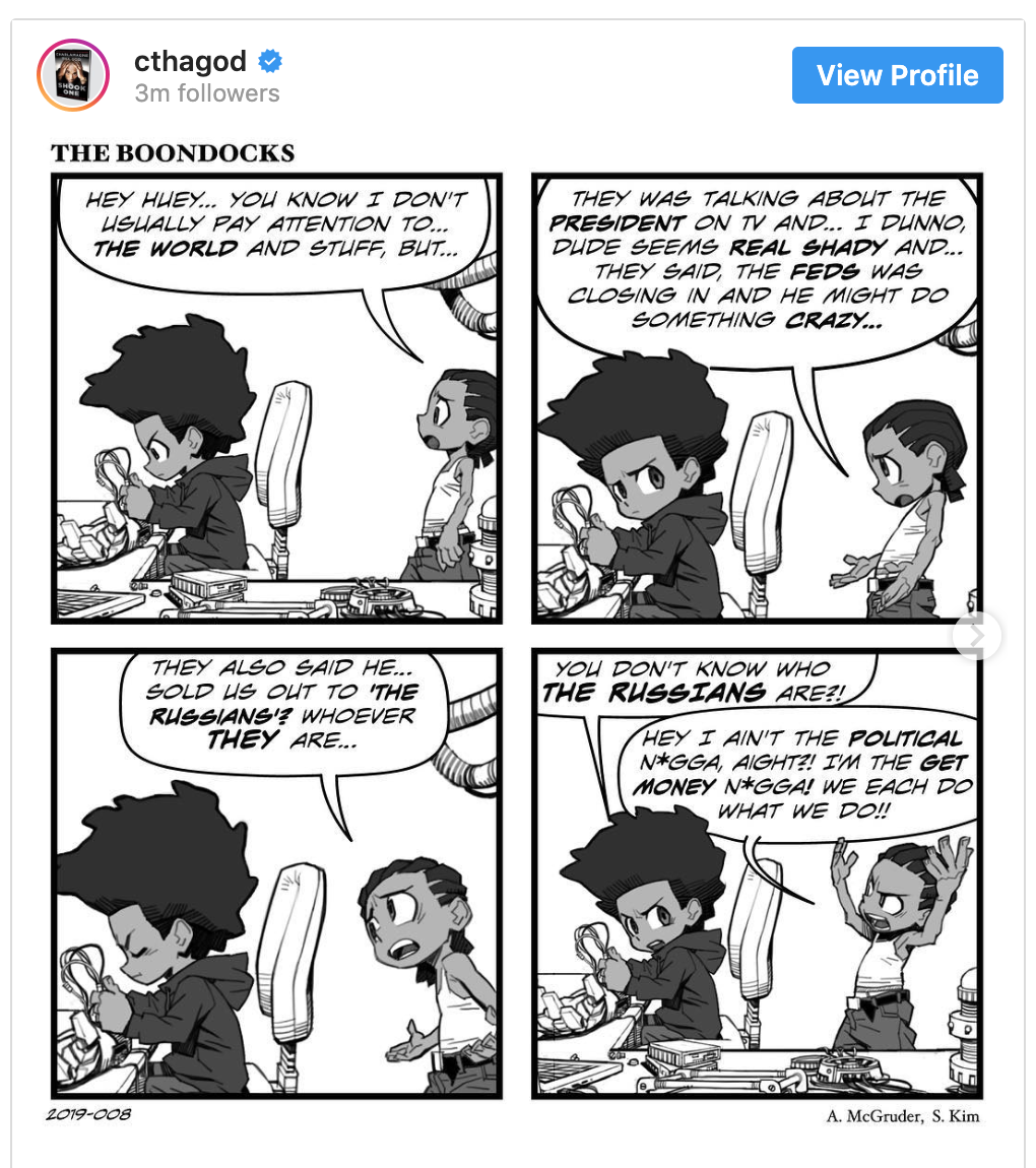 The Boondocks.