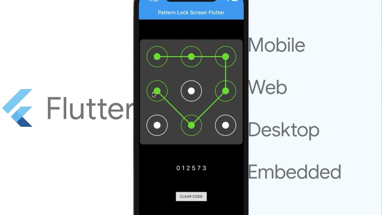Pattern lock screen with Flutter
