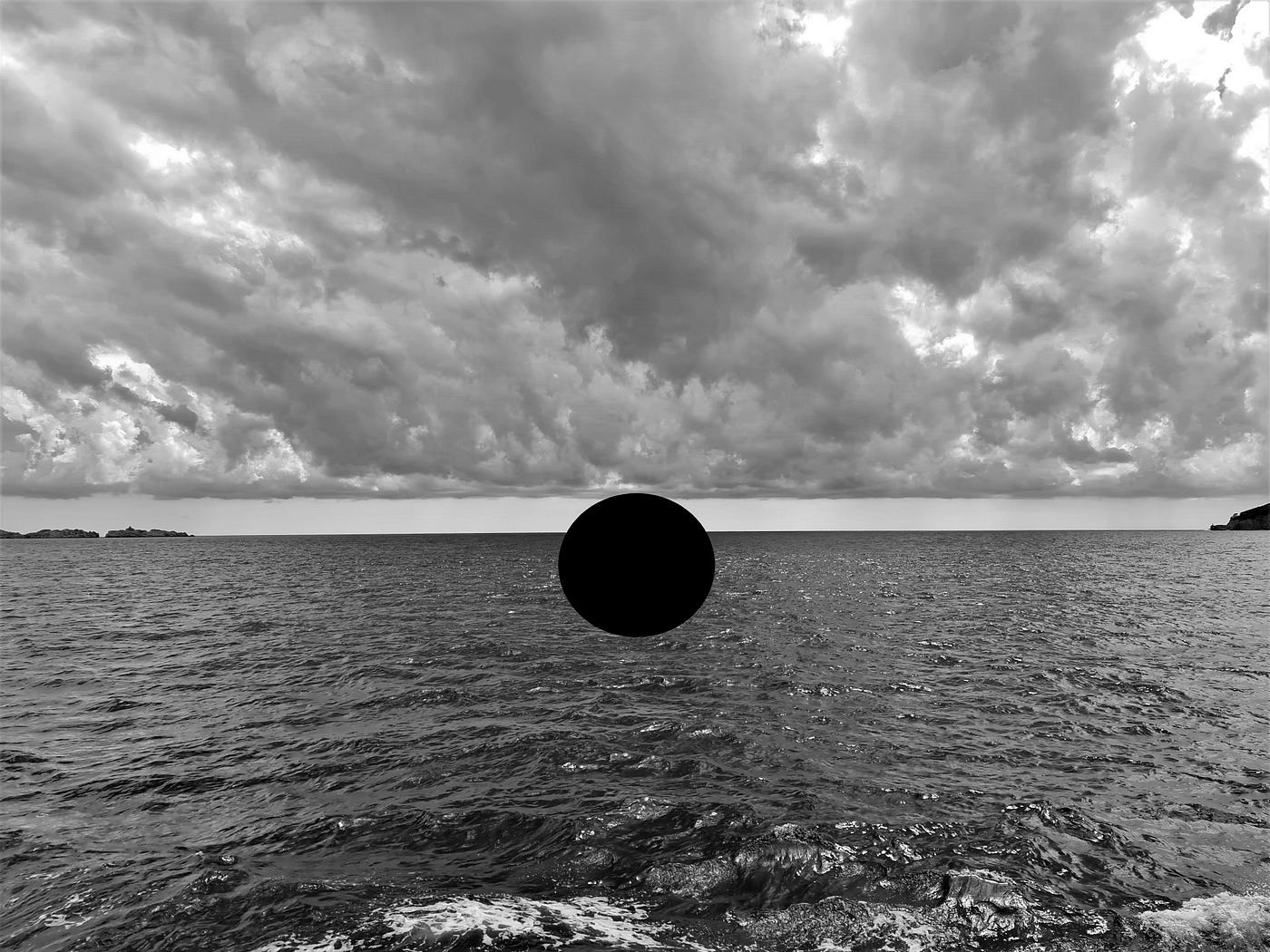 On The Sea black & white photography by Martyna Benedyka