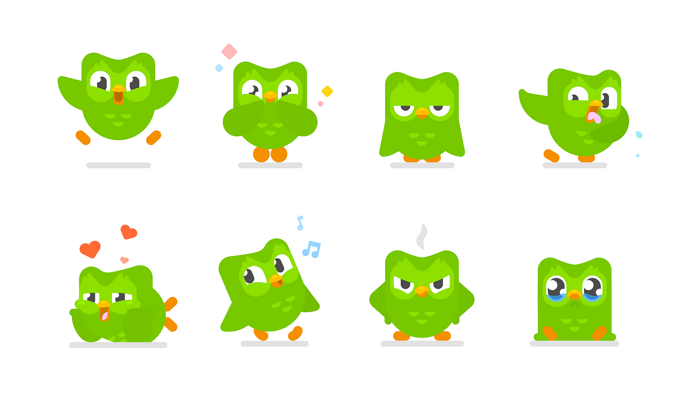 Meet Duo, Duolingo’s mascotte.