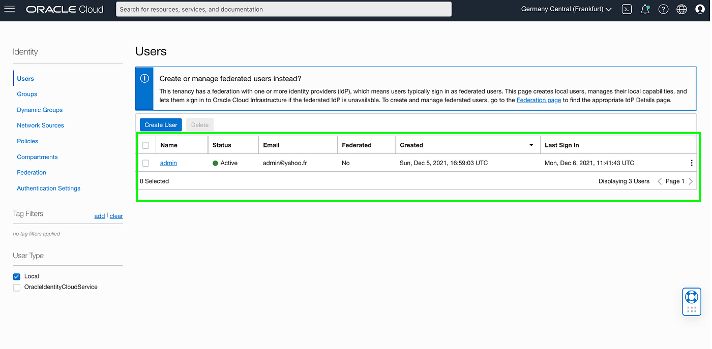 Managing Users in Oracle Cloud Infrastructure | by Pierre Yotti | Medium