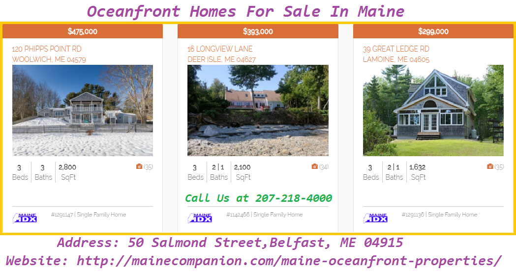 Oceanfront Homes For Sale In Maine by Maine Companion Medium