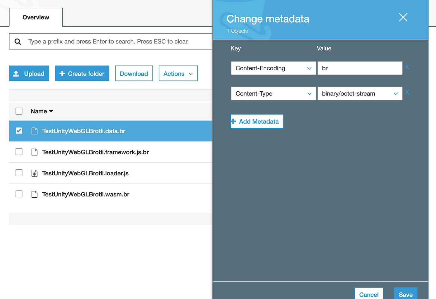 Object MetaData in Amazon S3
