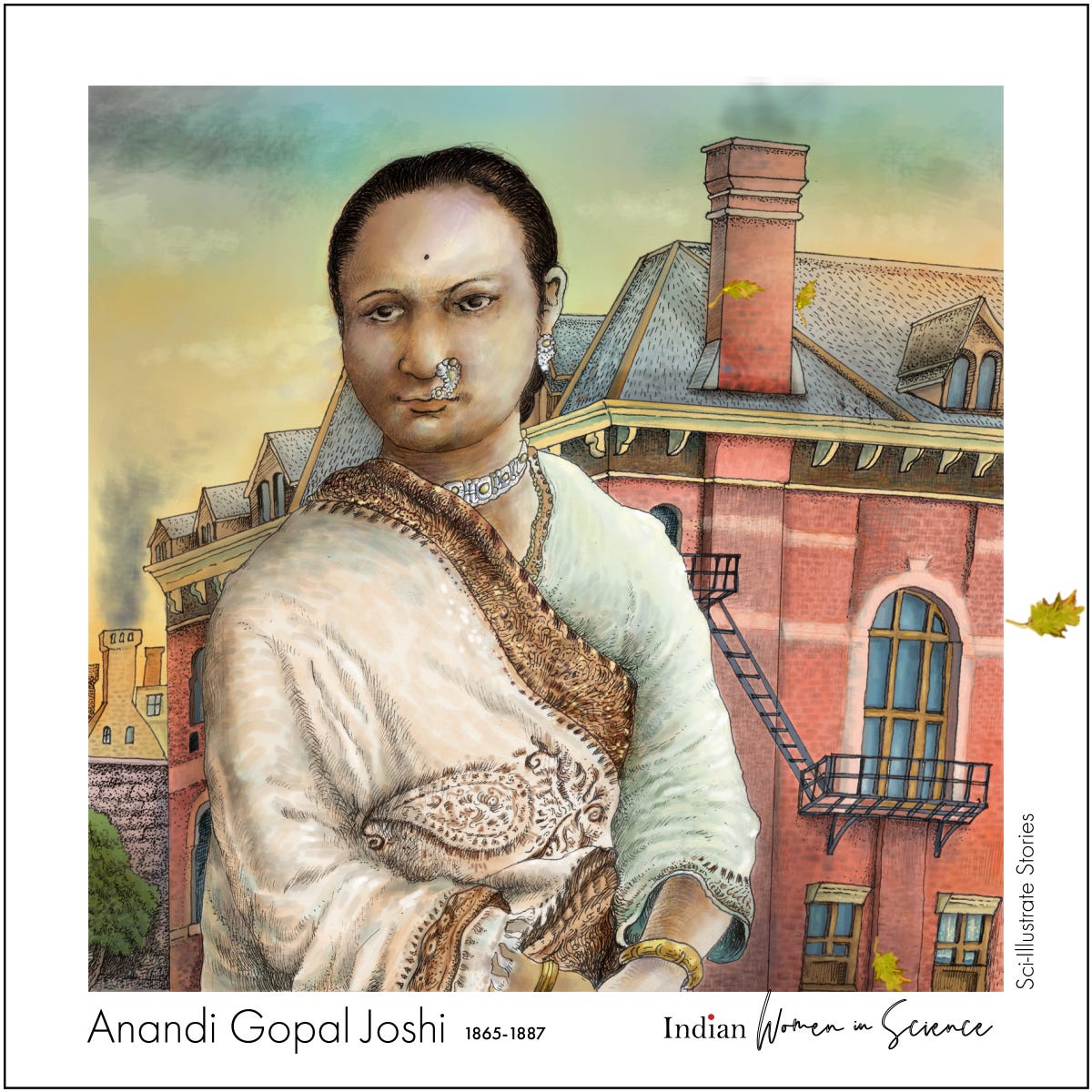 Anandi Joshi Anandi Joshi S 1865 1887 Life Is A By Sci Illustrate Sci Illustrate Stories Medium