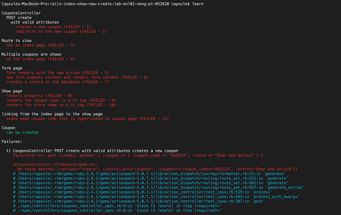 Reading Specs Coupons We Open Up Our Test And Begin Running By Capsule Coding Medium