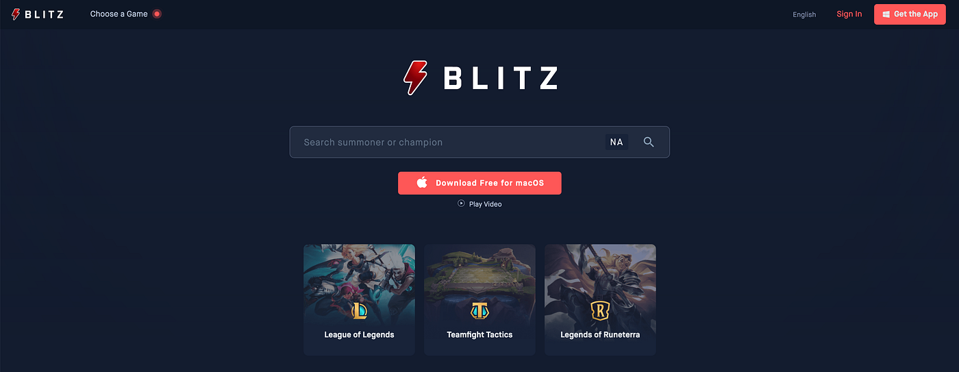 Blitz, the best tracker for players to win League of Legends