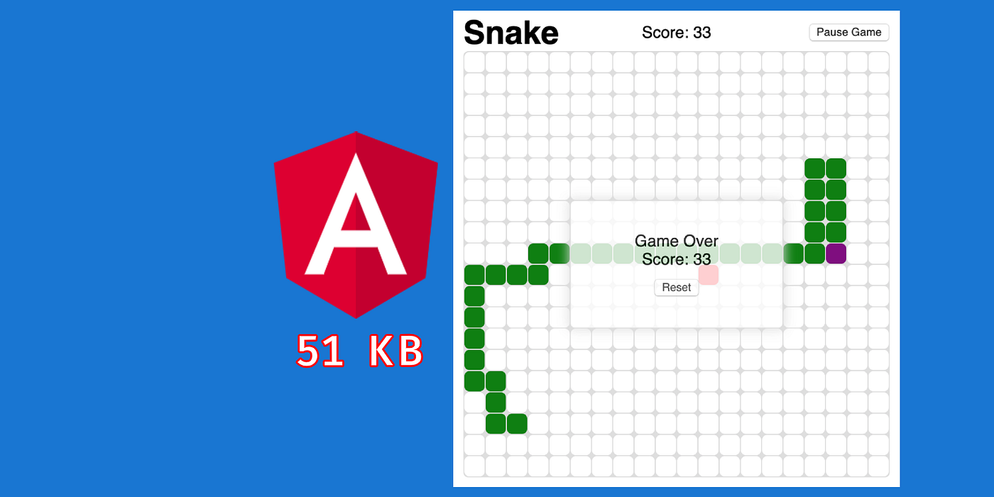 Angular 9 Snake Web Component - 51KB | ITNEXT