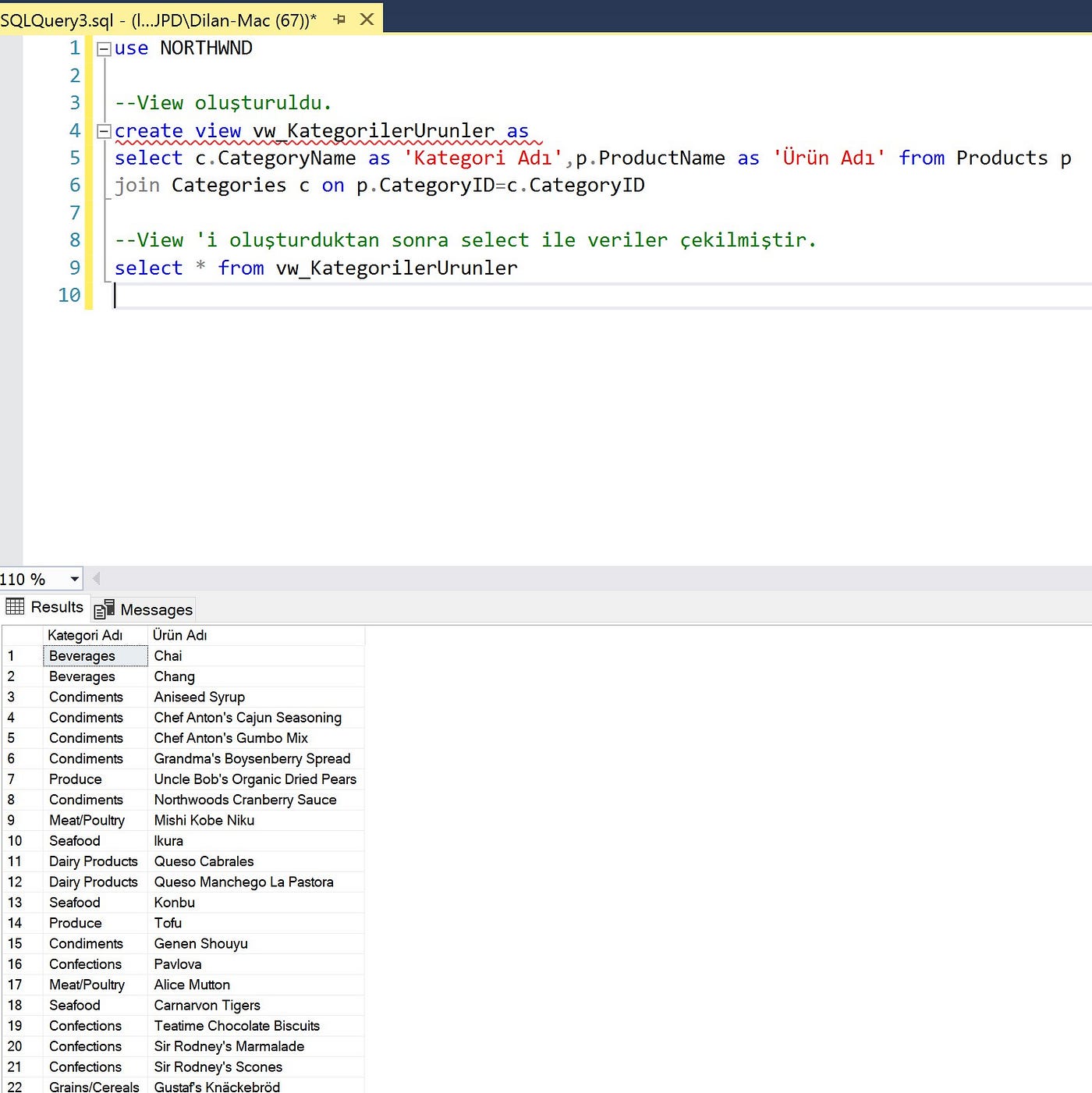 MSSQL View Yap s SQL Sorgusu Yaparken Kullan lan By Dilan evval mssql-view-yap-s-sql-sorgusu-yaparken-kullan-lan-by-dilan-evval