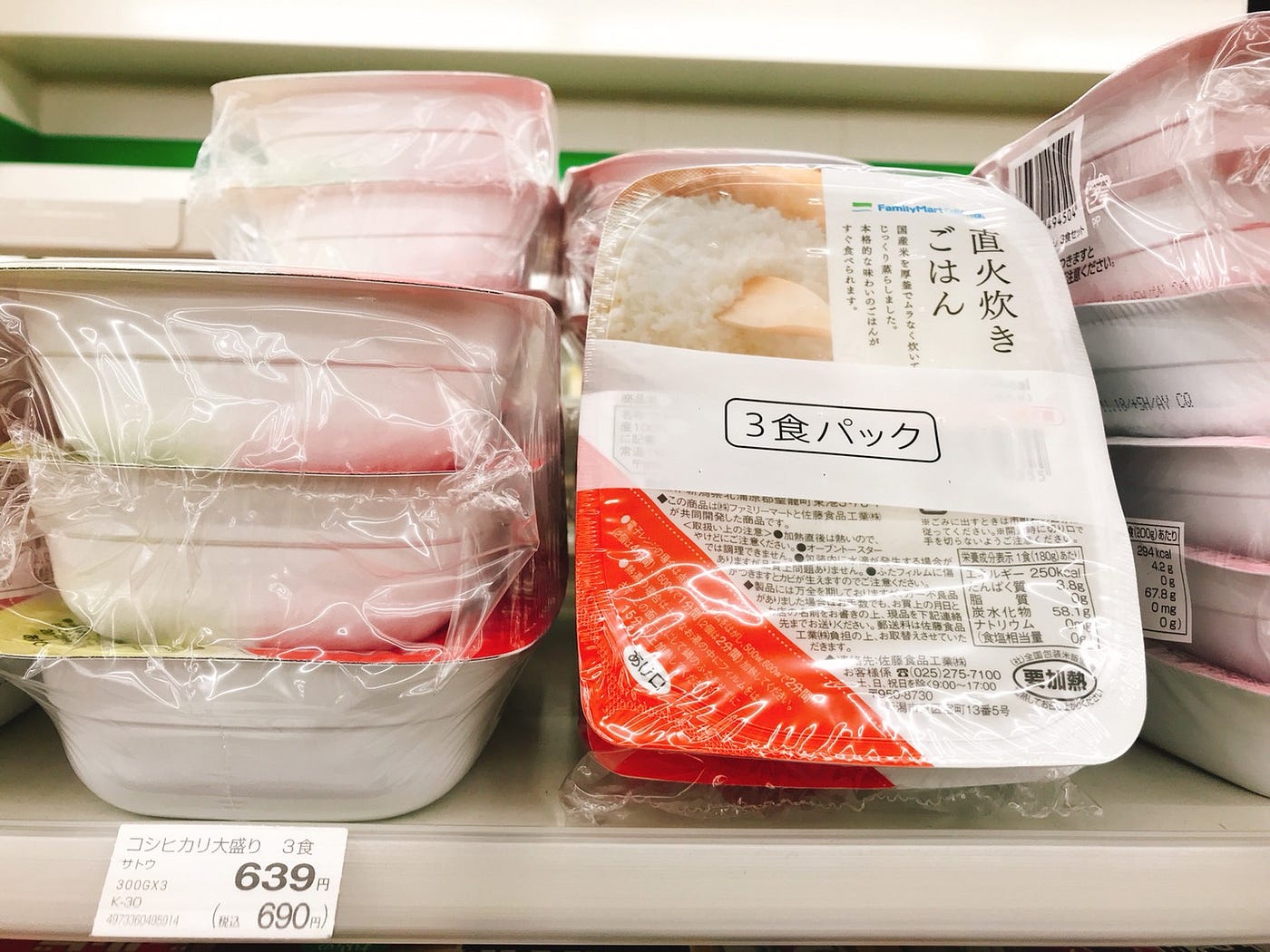 日本常溫保存即食飯v.s.台灣全家冷藏白飯. 大家都知道，日本的食品加工 