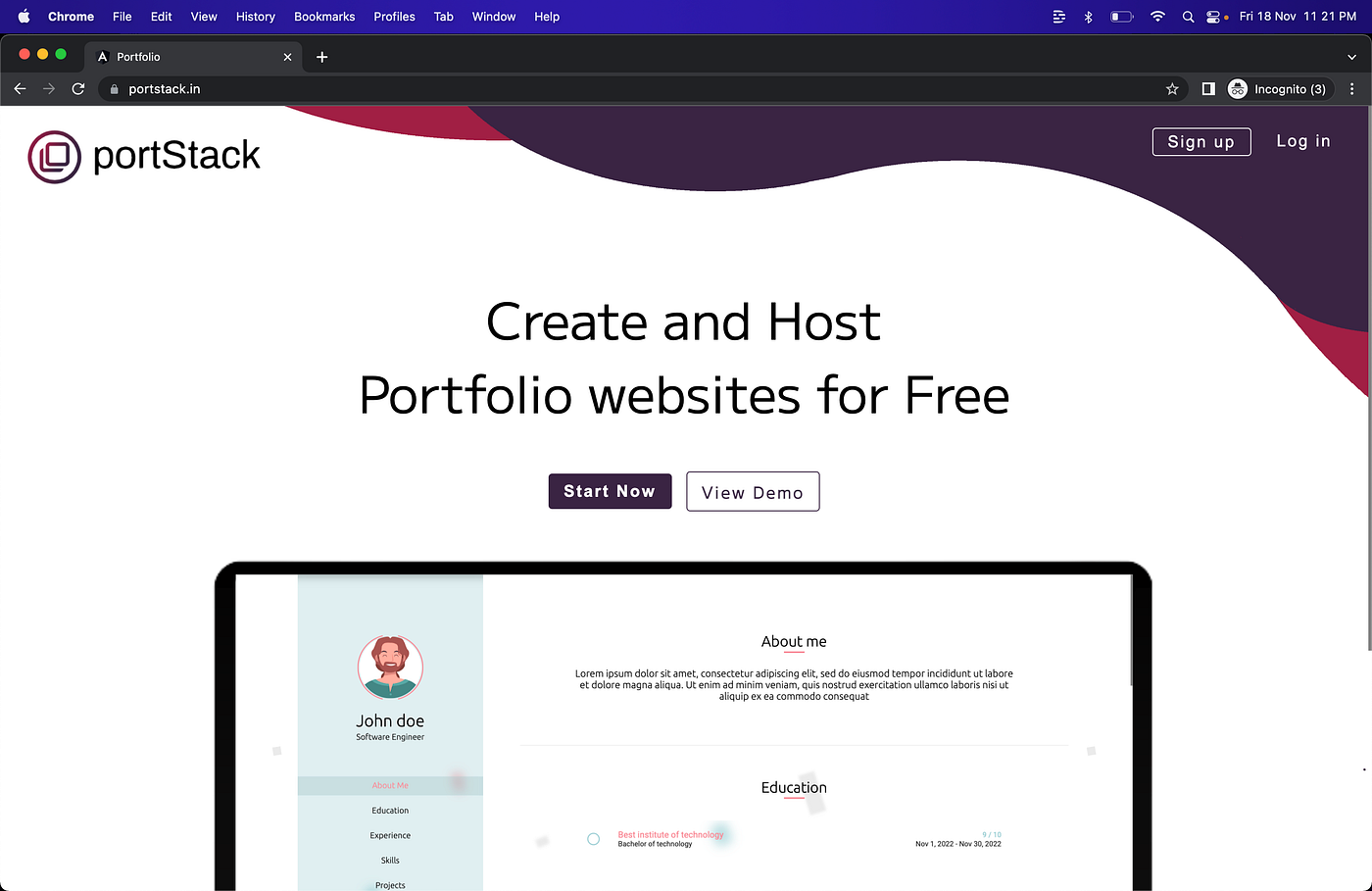 Create and Host Your Personal Portfolio Website for FREE - JavaScript in  Plain English