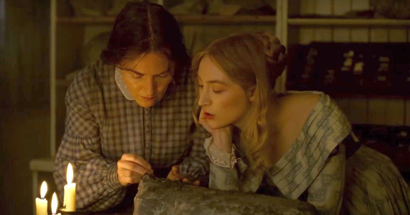 Scene from the film Ammonite