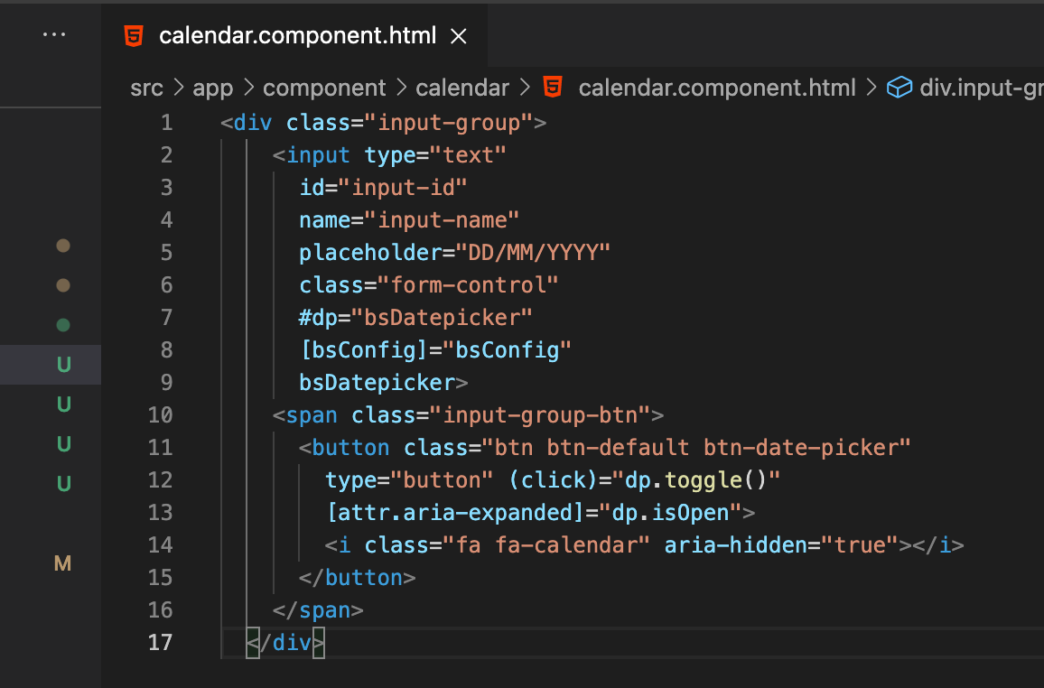 create shared component ด้วย ngx-bootstrap datepicker กับ reactive form ( angular) | by Angkarn Janjuang | Medium