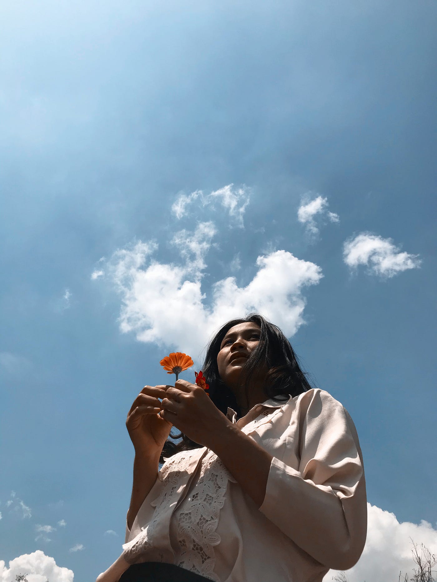 A pic of pal of mine that I took awhile ago, under the bright sun and cloudy morning