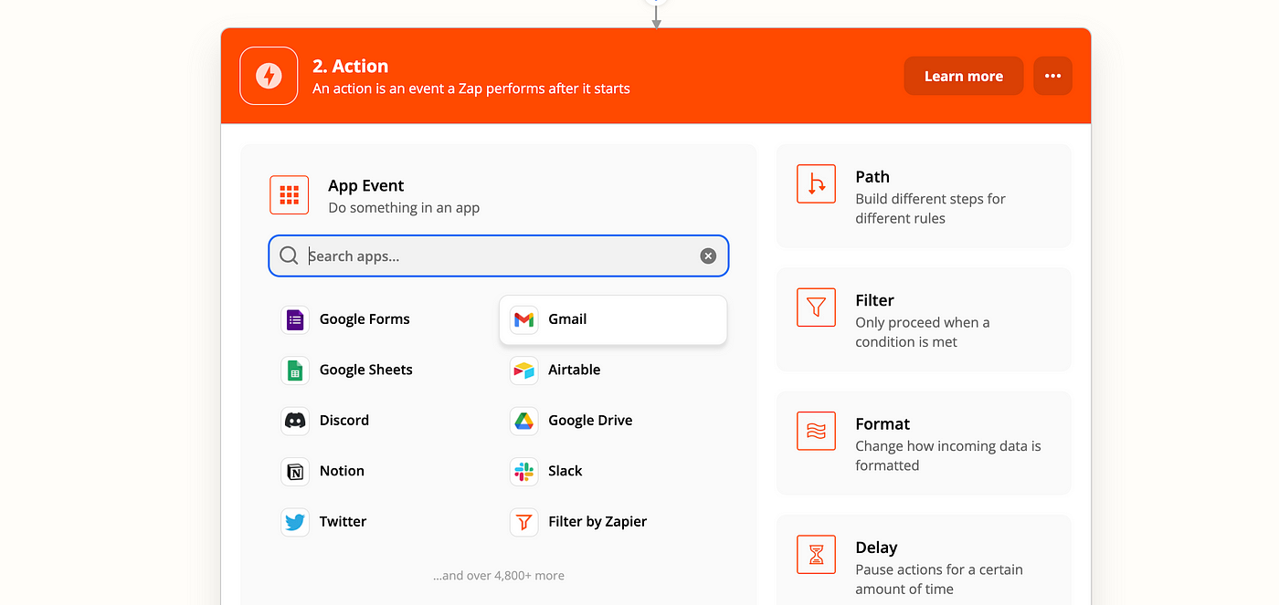 Set up your Action whenever the function is triggered