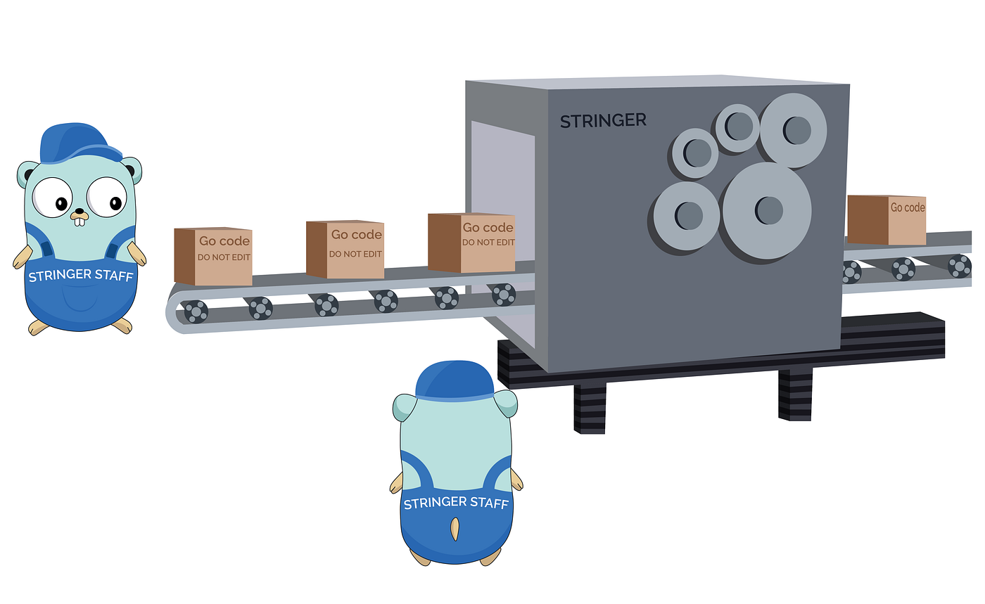 Illustration created for “A Journey With Go”, made from the original Go Gopher, created by Renee French.