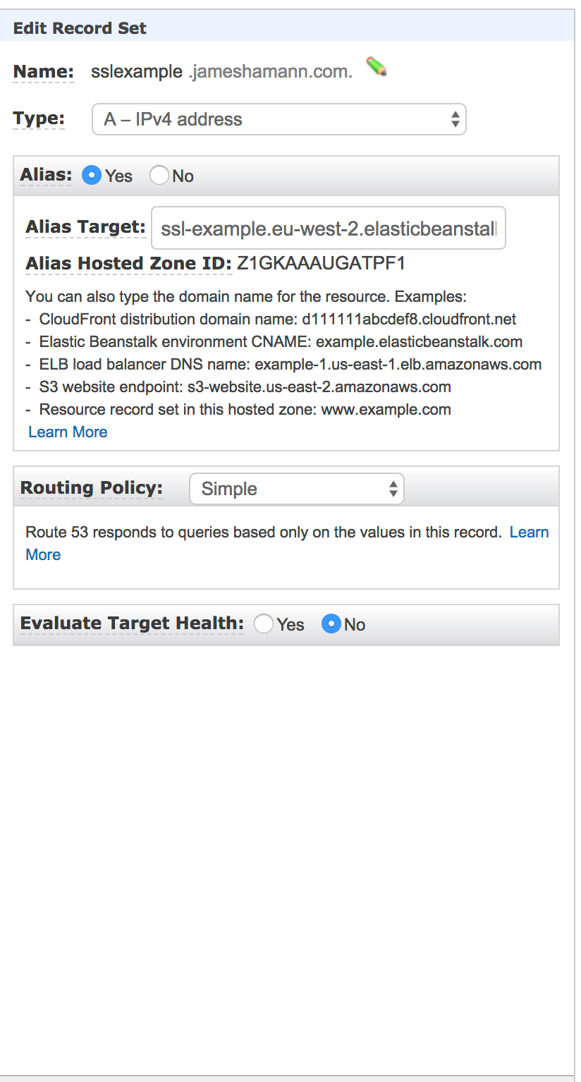 Configuring your Elastic Beanstalk App for SSL by James Hamann Medium