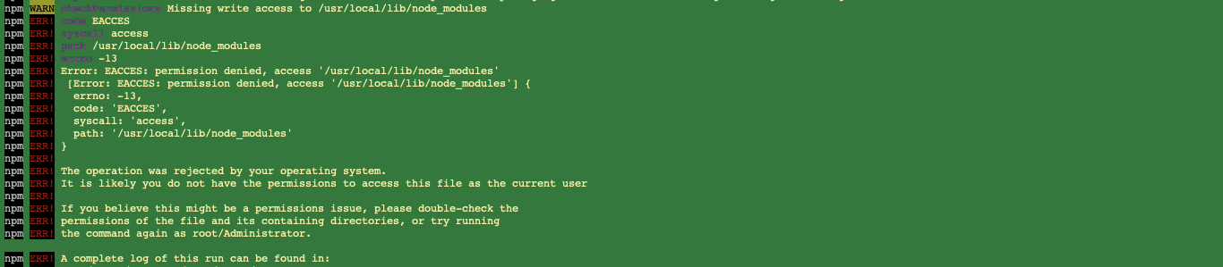 Error Message! macOS didn't allow us to install a package
