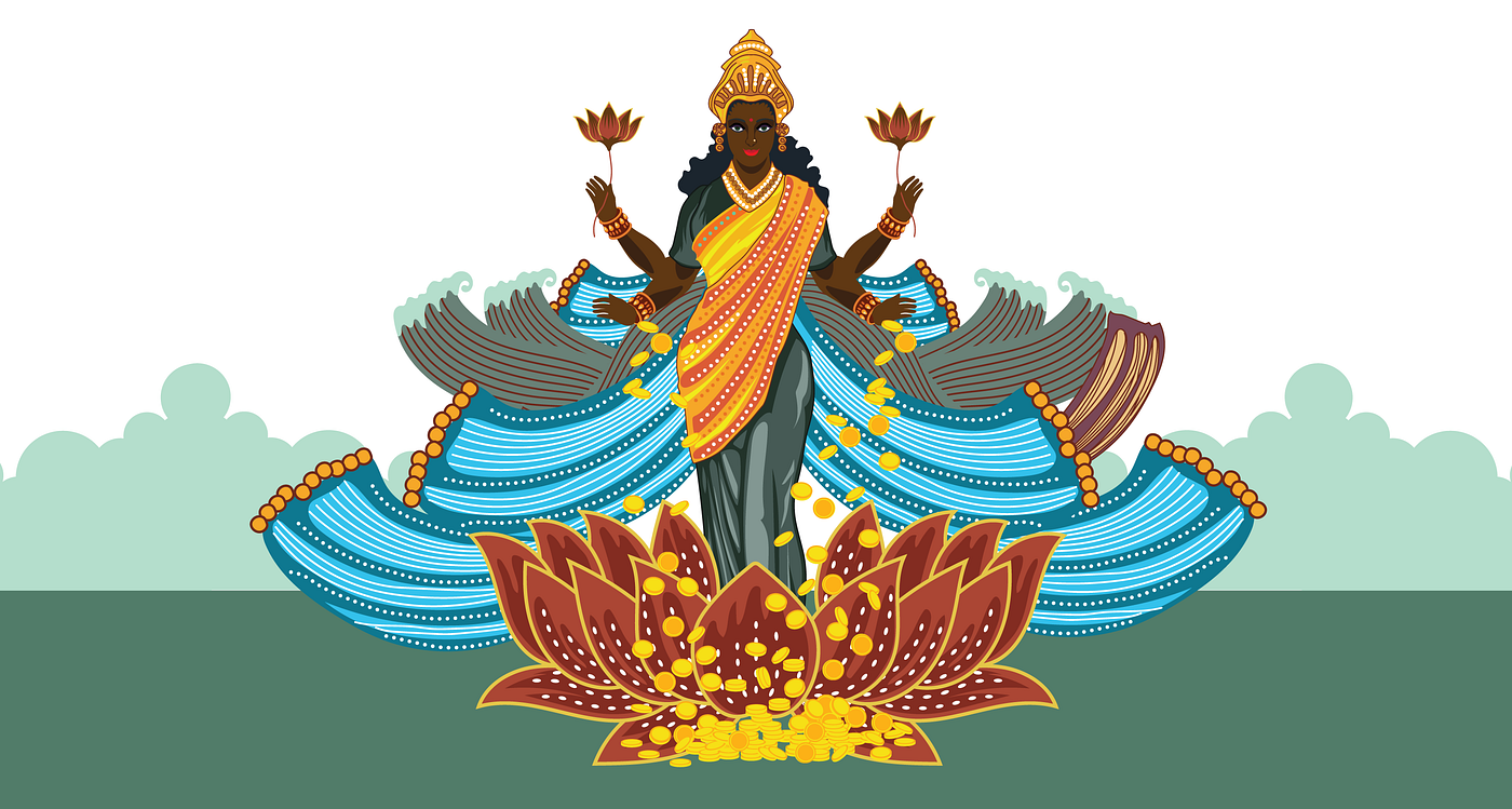 Lakshimi the Hindu goddess of wealth