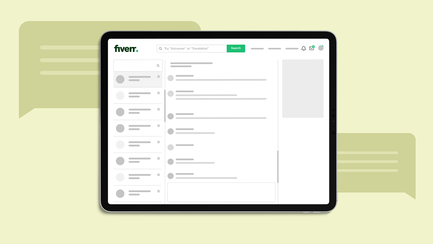 Replacing Fiverr's inbox app 