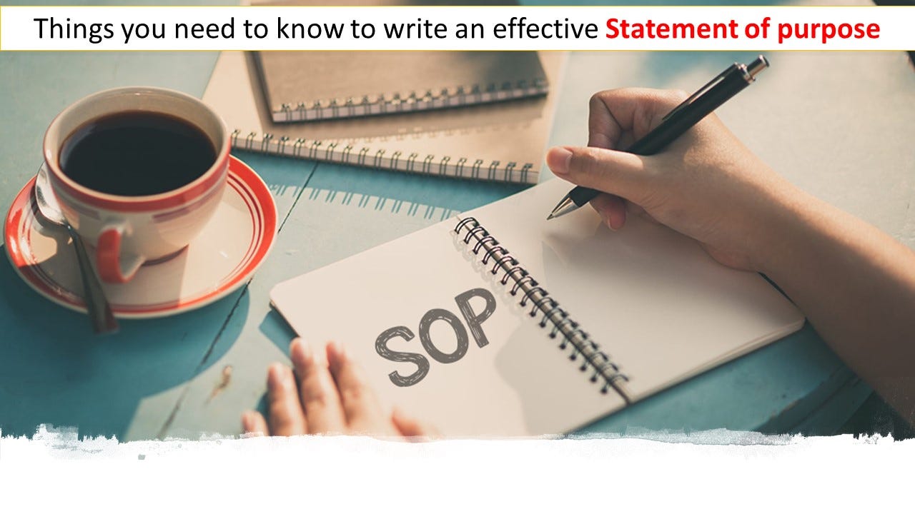 How to Write a Statement of Purpose (SOP) for Graduate School  by