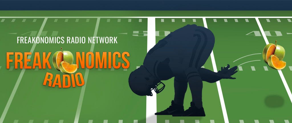 Freakonomics Radio podcast logo with football graphic