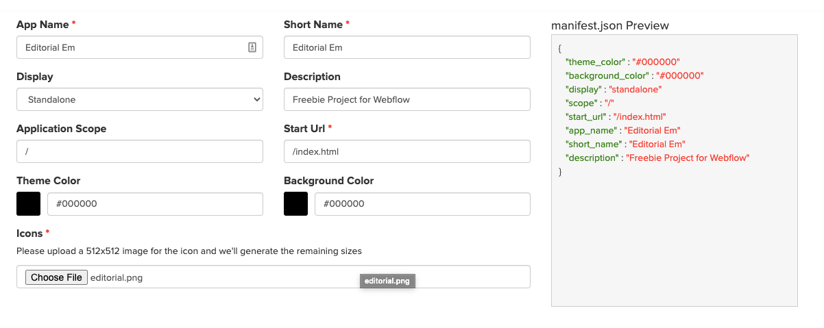 Simicart Manifest Generator