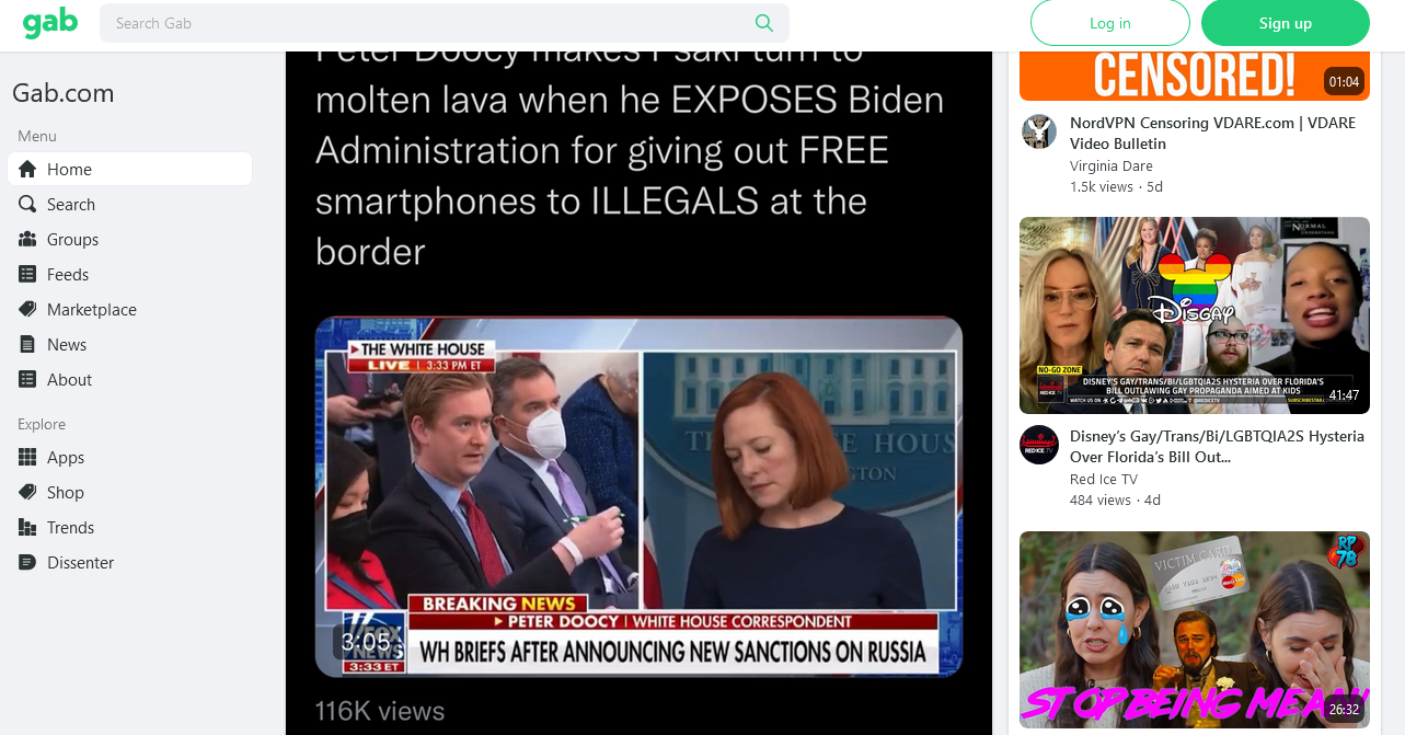 Gab Social media