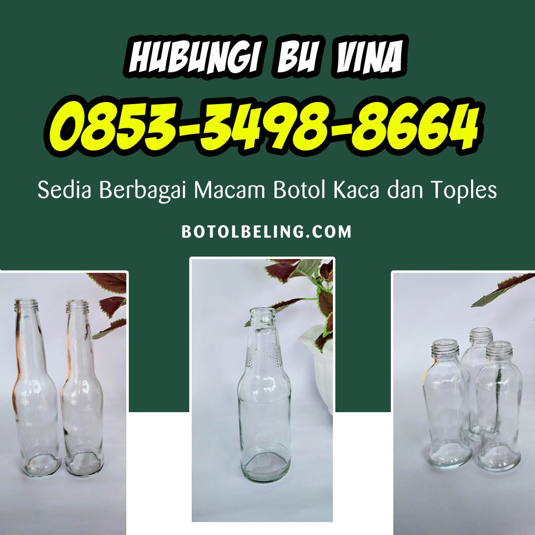Botol Kaca Ikan Hias Medium Botol Kaca Ikan Hias Medium