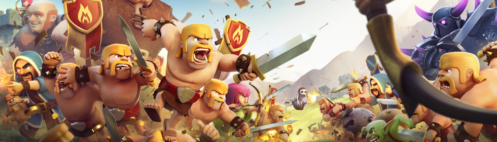 A banner for Clash of Clans by Supercell