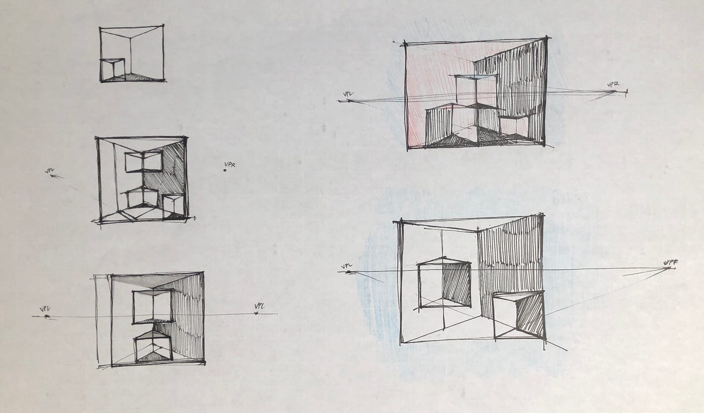 Cube Interiors In Perspective 2021 | by Helen Zhang | Medium