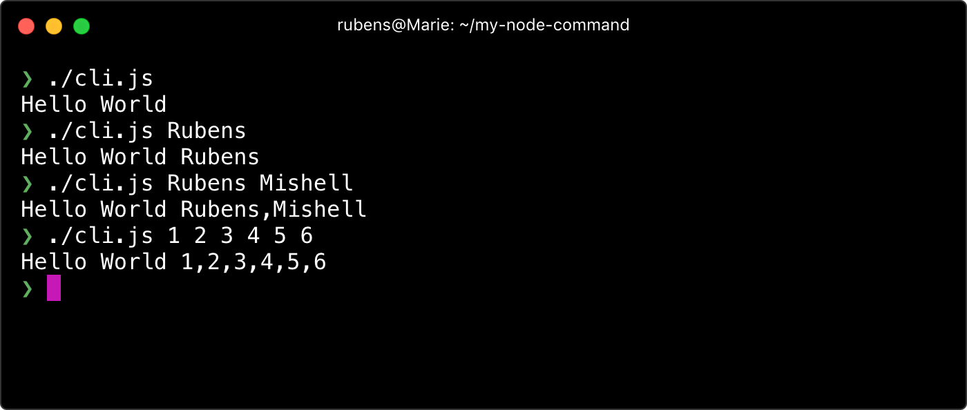 A guide to creating a NodeJS command-line package  by Rubens