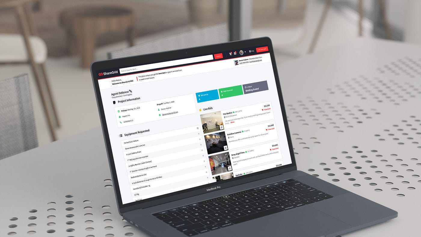 ShareGrid Launched a New Film Production Rental Technology | by