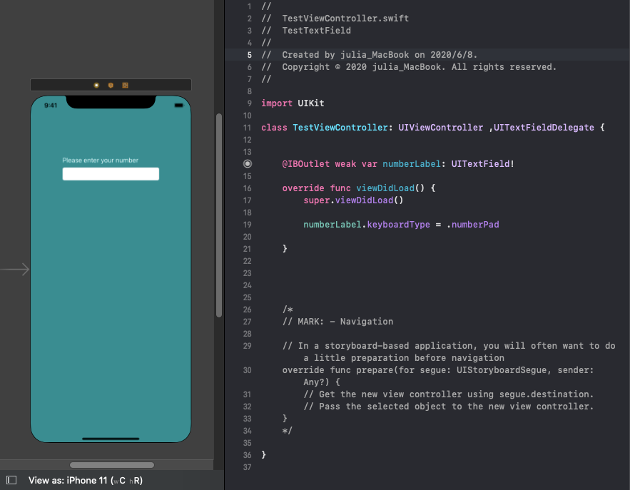 Dismiss the numberPad keyboard type | by Julia Wang | 彼得潘的 Swift iOS ...