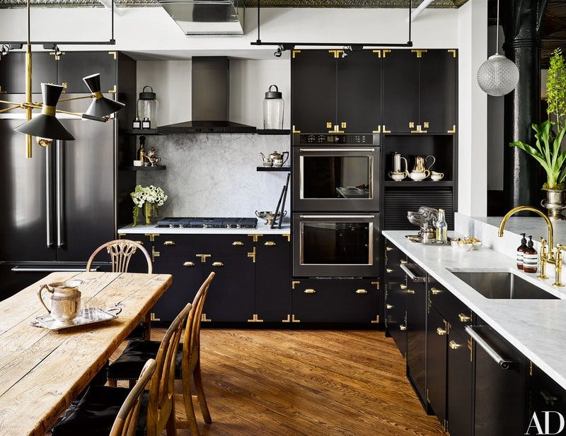 Paint It Black 7 Dark Moody Kitchens To Enjoy All Year Long By Maria C Hunt Studio Dearborn Kitchen Design Journal Medium