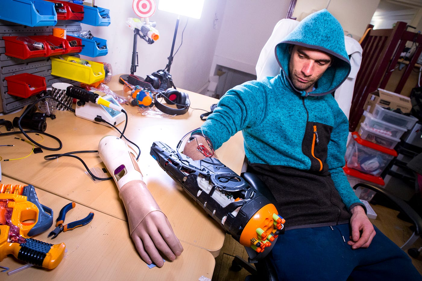 We made a DIY prosthetic Nerf gun | by Valentin Squirelo | | Medium