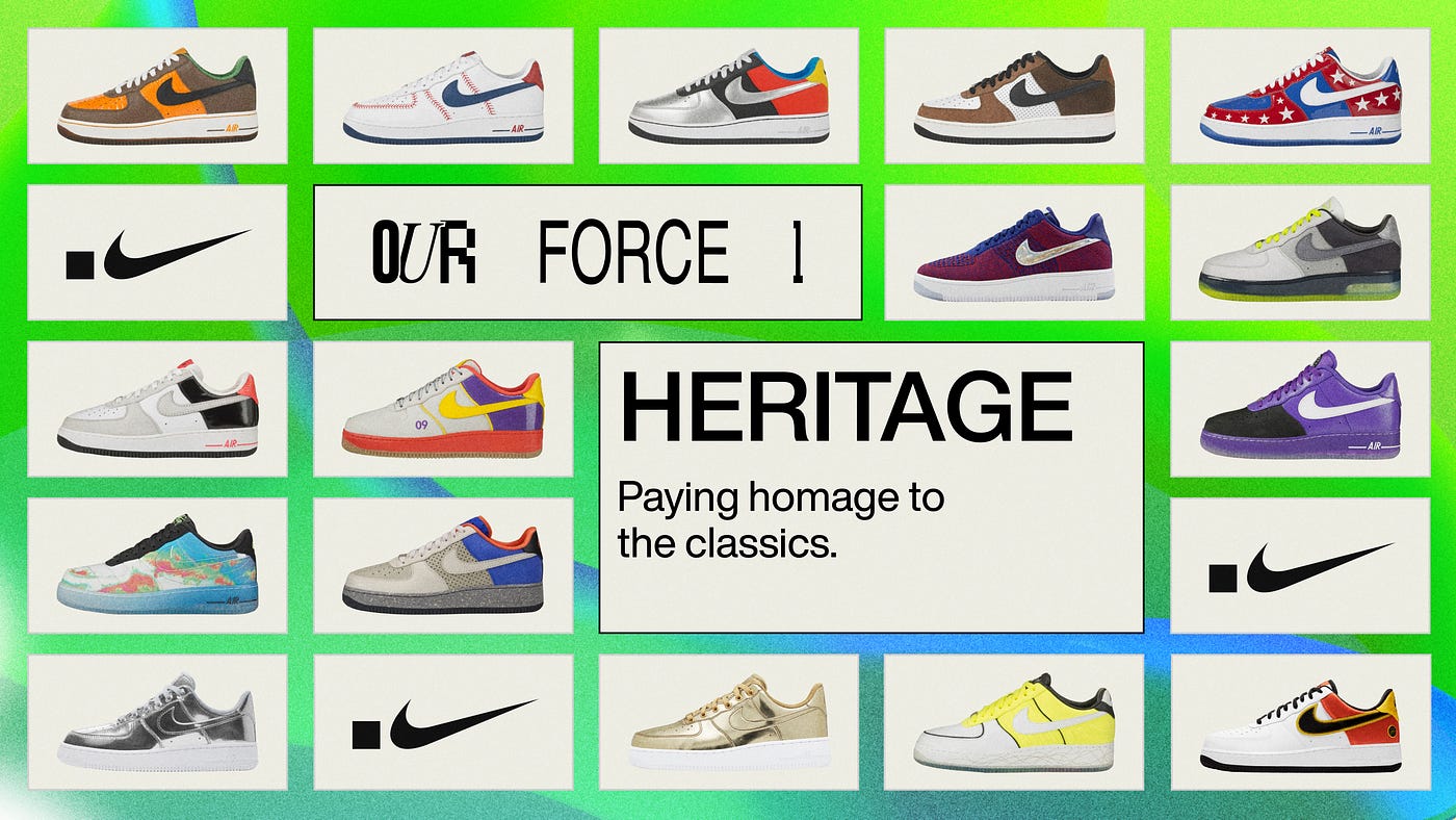 Our Force 1 — Heritage Bracket. The 16 pairs that comprise the Heritage… |  by dotSWOOSH | Nov, 2022 | Medium