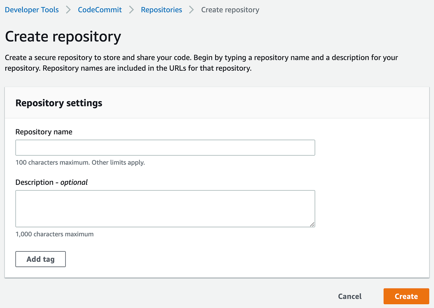 Create a New Repo | AWS CodeCommit | by Greg Farrow | Medium