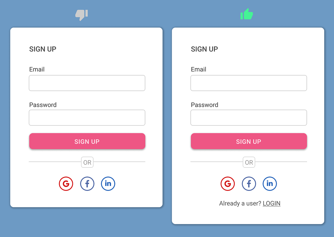 12 Best Practices for Sign-Up and Login Page Design | by Saadia Minhas | UX  Planet