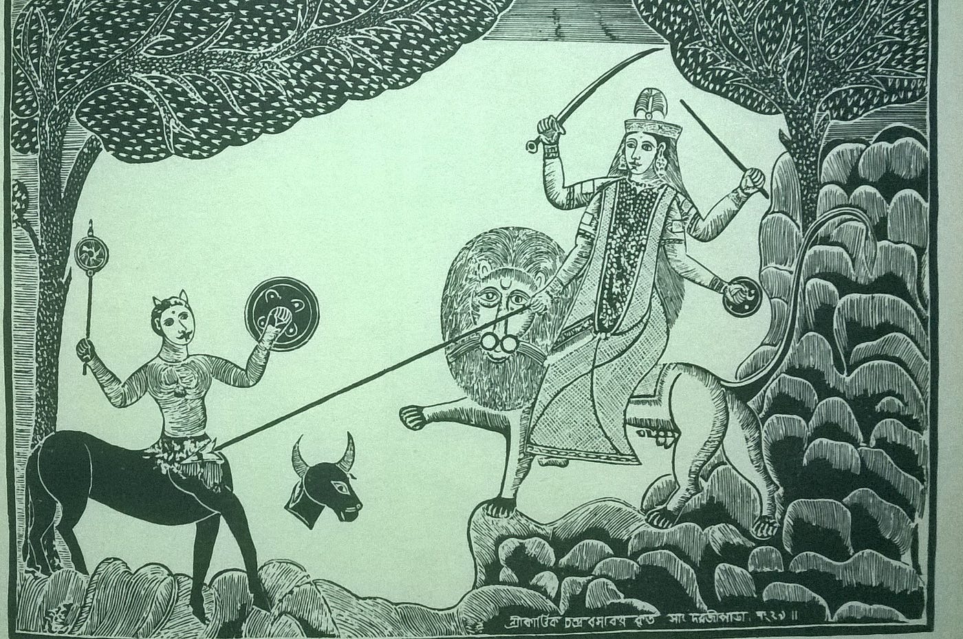 Durga in Bengal — the Goddess of Power | by Kathakali Mukherjee | Bengal  through Literature | Medium