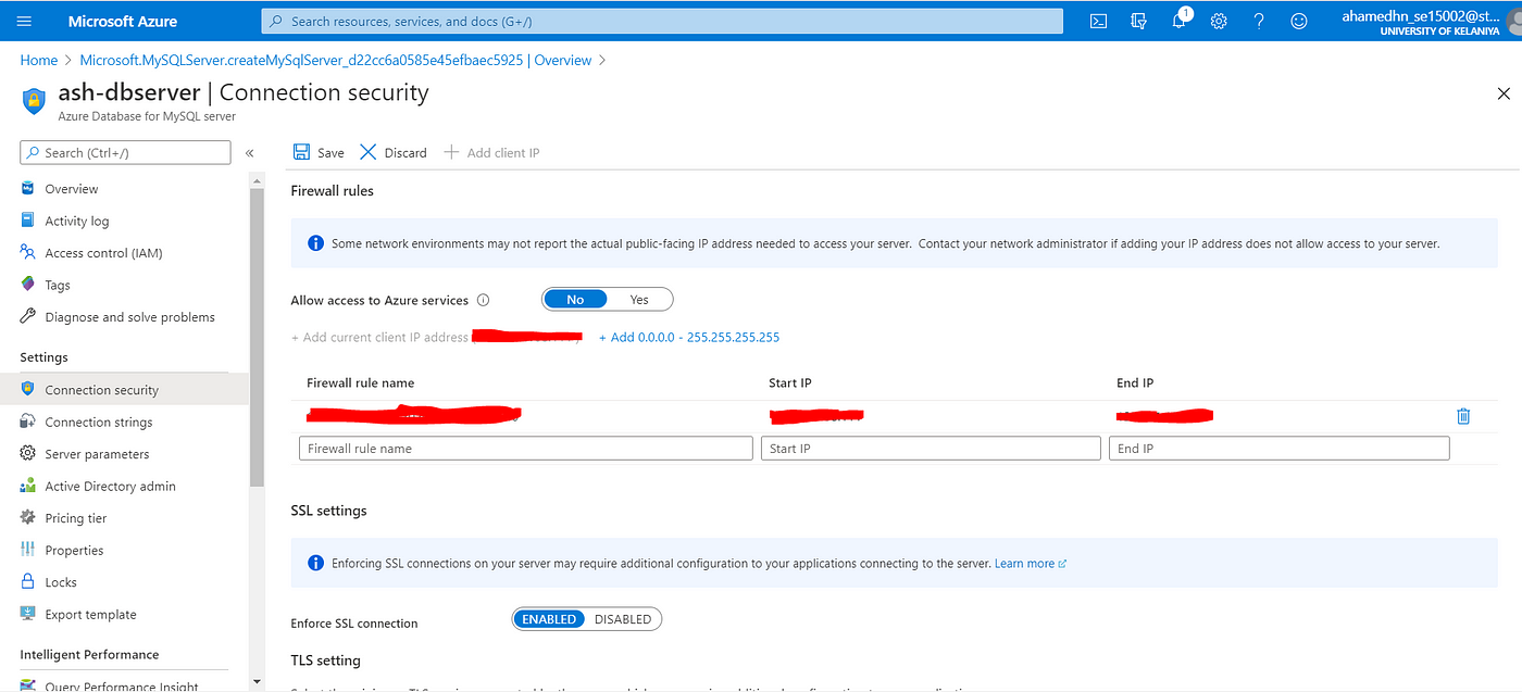 Setup MySQL and Service Deployment in Azure | by Aashik Ahamed | Medium